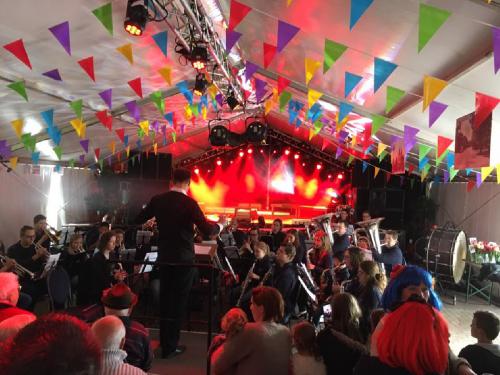 125 jaar Parochie America 2016 Optreden jeugdfanfare