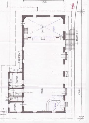 1960 Plattegrond Bondszaal