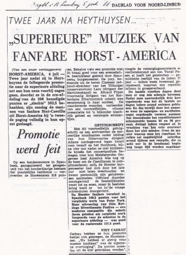 1966 Concours Spaubeek krantenartikel