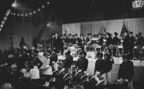 1968 Horster muziekfestival met drumband