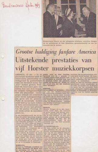 1969 Bondsconcours Herten krantenartikel