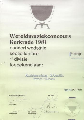 1981 WMC diploma