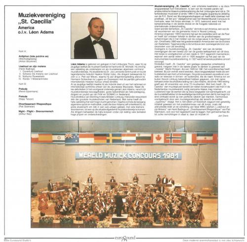 1985 America Musiceert II achterzijde