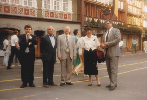 1987 Bezoek aan componist Paul Huber Sankt Gallen