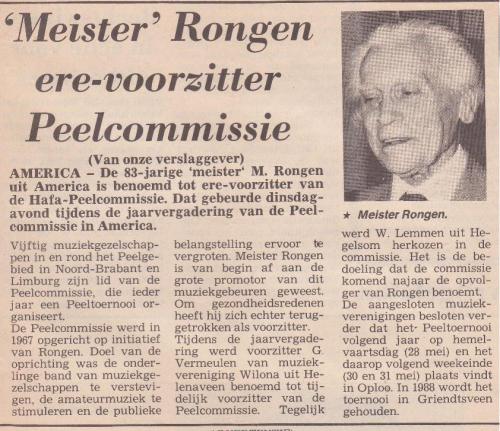 1987 M. Rongen ere-voorzitter