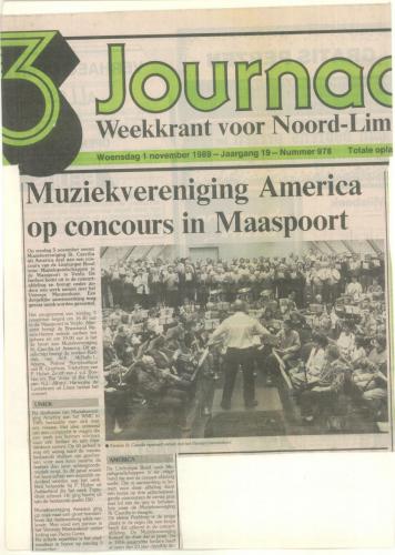 1989 Concours Maaspoort krantenartikel