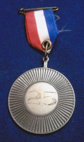 1991 Legpenning 25-jarig dirigentschap Leon Adams