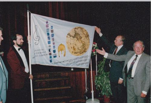 1991 Uitreiking vlag Peeltoernooi
