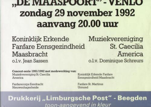 1992 poster Prominentenconcert